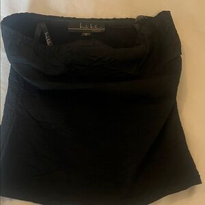 Nicole Miller Elegant Black sSatin tube top